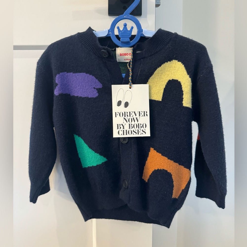 BNWT Bobo Choses knit cardigan 12-18 months